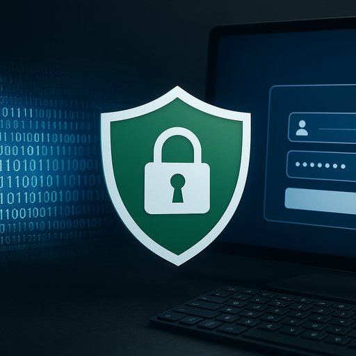 D666 privacy and security illustration. Visual shows encrypted data, shield icon, and secure login interface for Pakistan players.